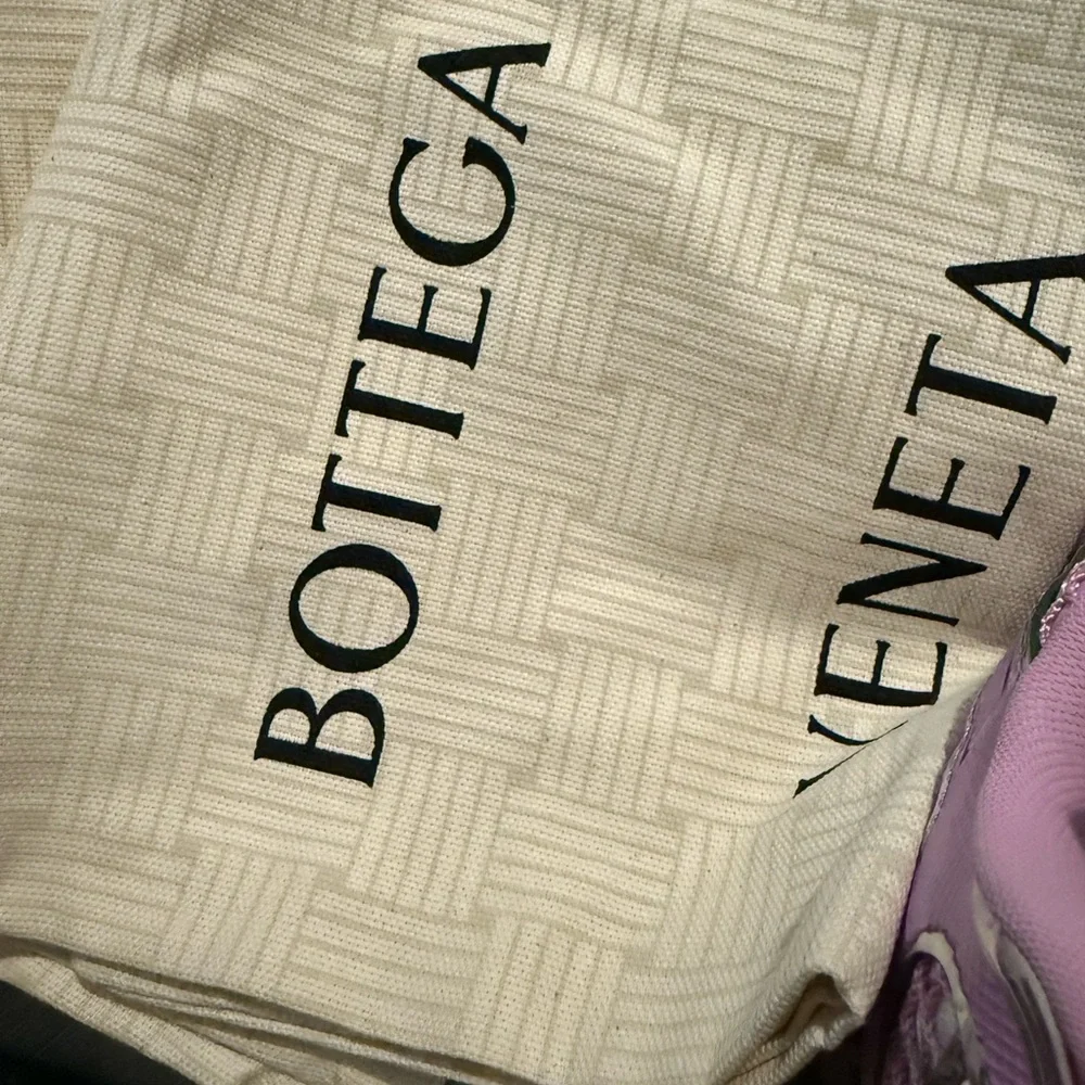 Bottega Veneta Pink and White Orbit Sneakers - Picture 5 of 15